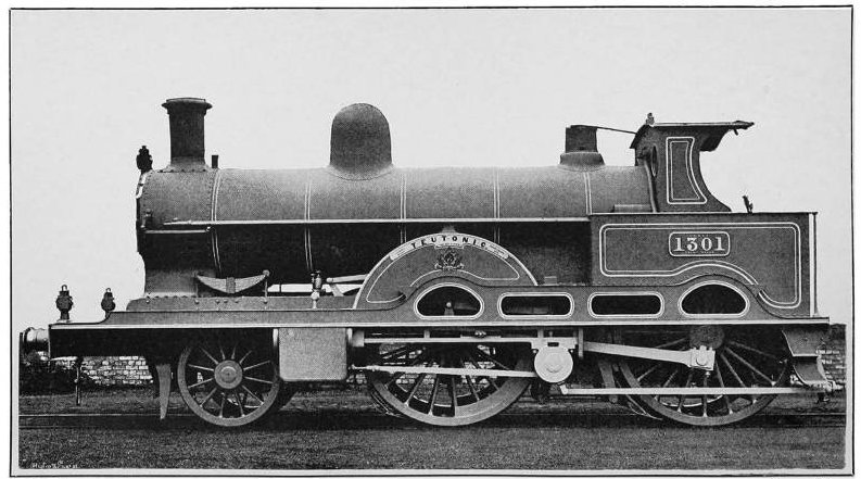 The Caledonian Railway 124 — a 2-4-0 express  passenger engine