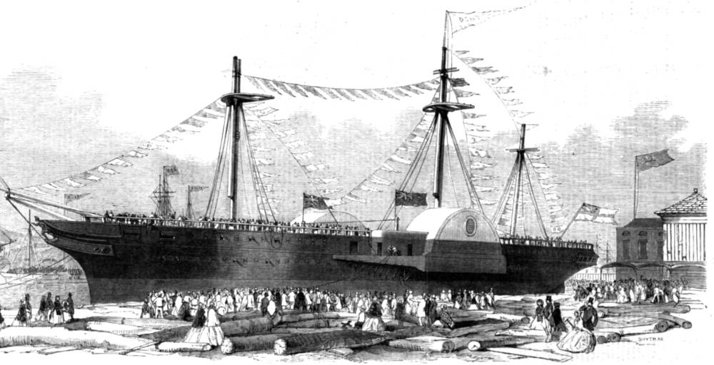 Launch of the “Demerara” Royal Mail Steam-Ship, at Bristol